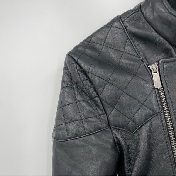 Bolongaro Trevor Leather Jacket Moto Size Small Black - Picture 5 of 15